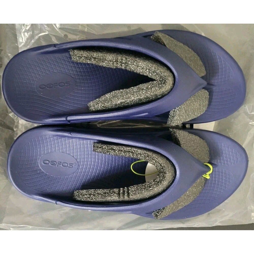 OOFOS Original Unisex Recovery Slide Sandals Navy M10 W12 EU43 NWT Style 1000